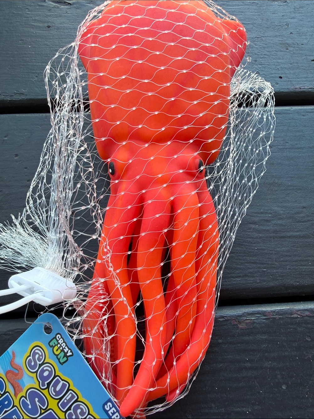 *VIRAL RARE* Squishy Red Squid Toy - Crazy Fun! RMS . NEW with tags! - Picture 4 of 6